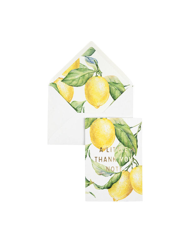 Lemon Thank You  Card